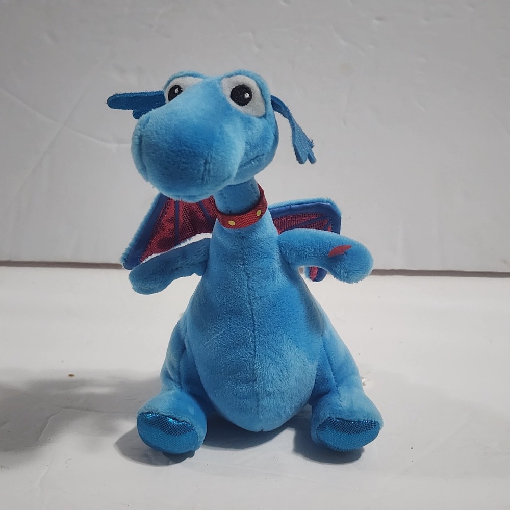 Ty Beanie Babies Doc McStuffins STUFFY the Dragon Blue Plush 2017 7"